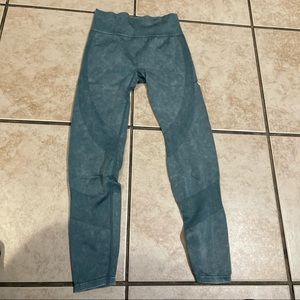 acid wash sports tights